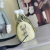 Louis Vuitton M14078 Light Khaki Green Pillow Bag. This Keepall 25 handbag is made of Monogram Eclipse Reverse canvas.