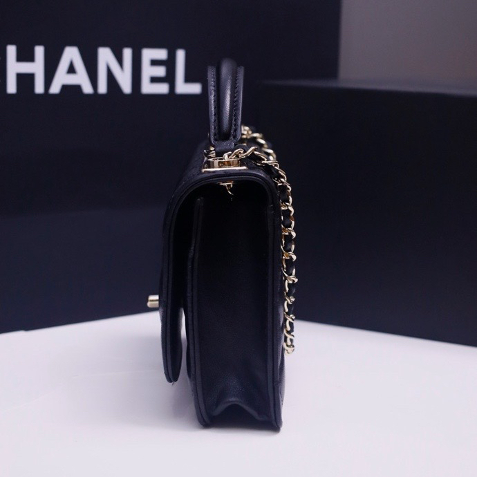 Chanel 25s handle with diamond embellishment