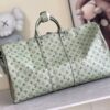 Louis Vuitton Keepall size 45 travel bag, style numbers 23962 and 23963, dyed in a pastel hue reminiscent of the rising sun.