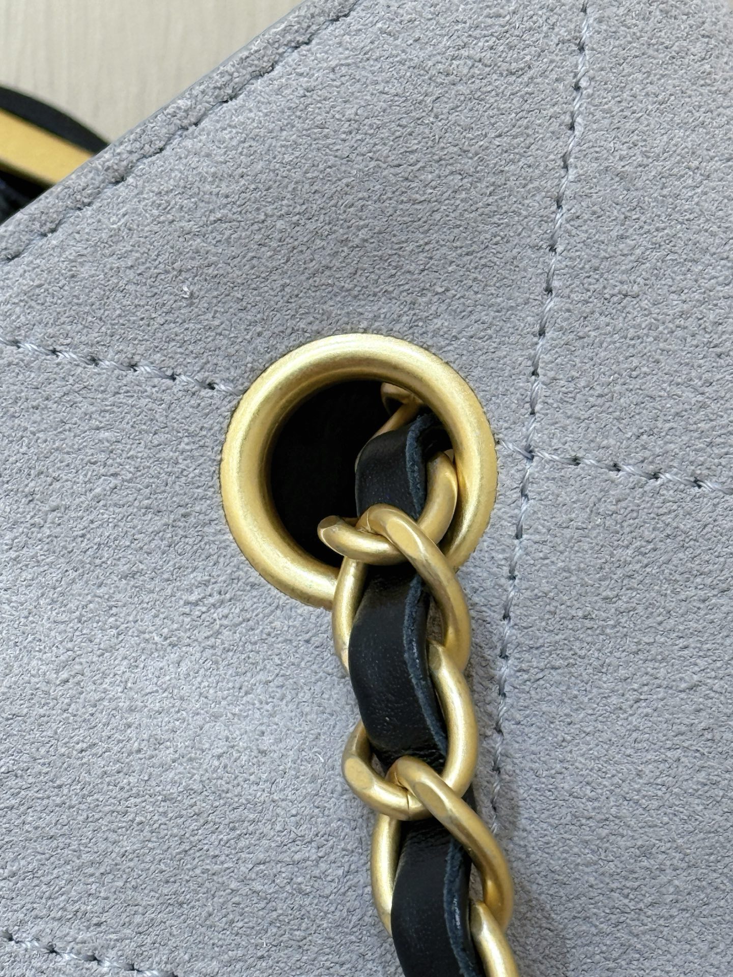 Chane1 25A Suede Color Block Hobo👜