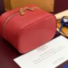 Louis Vuitton M25855 Red Small! New Season NICE NANO Bag with Grain Texture. This Nice Nano bag features a grained finish.