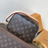 Louis Vuitton M46581 Monogram Canvas Mini Bucket Bag Series NÉONOÉ BB Handbag, featuring a Monogram canvas BB adorned with natural leather.