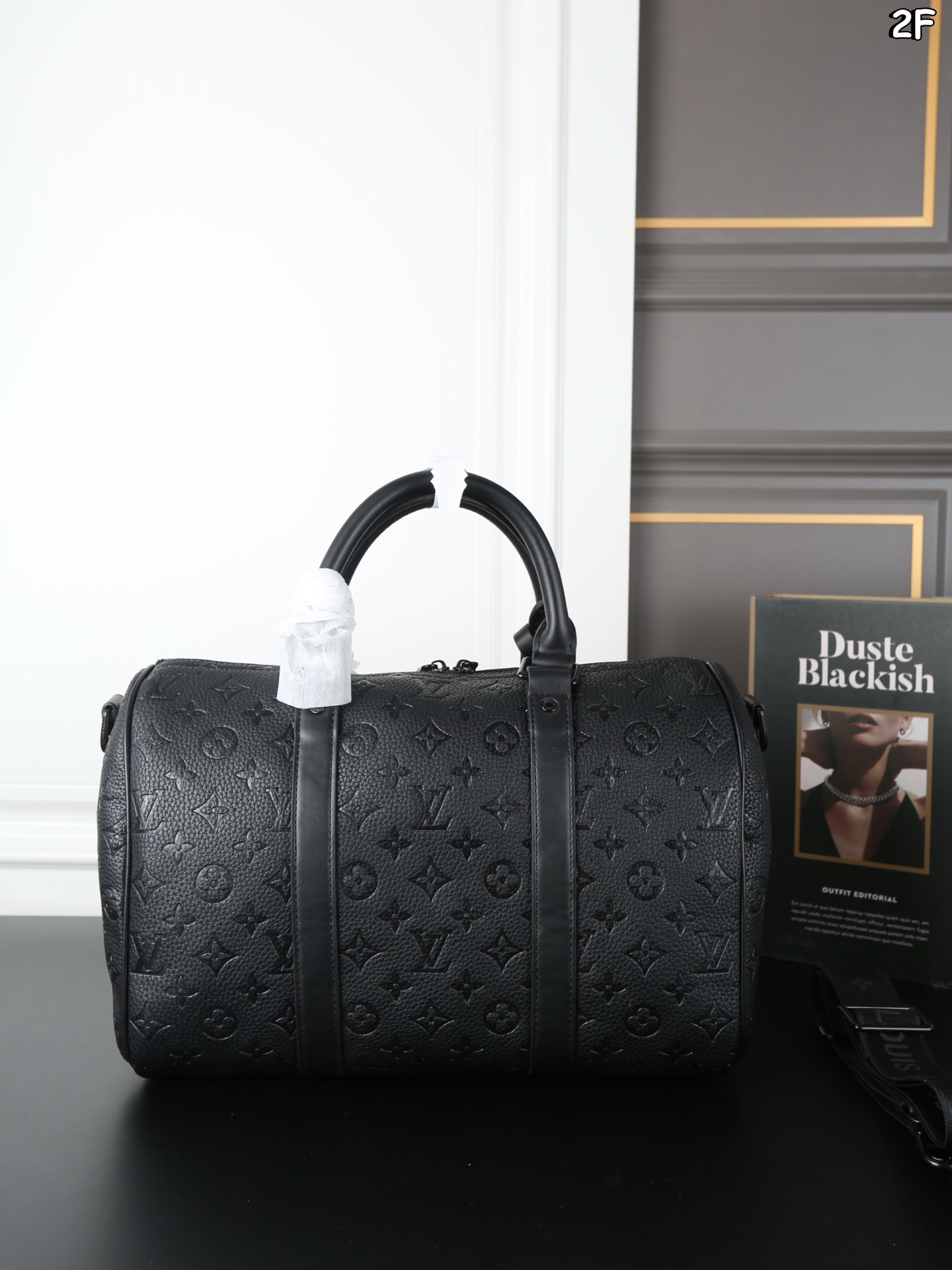 Louis Vuitton keepallBandoulière 35 Lychee Pattern Embossed Pillow Bag Shoulder Bag/Crossbody Bag/Handbag