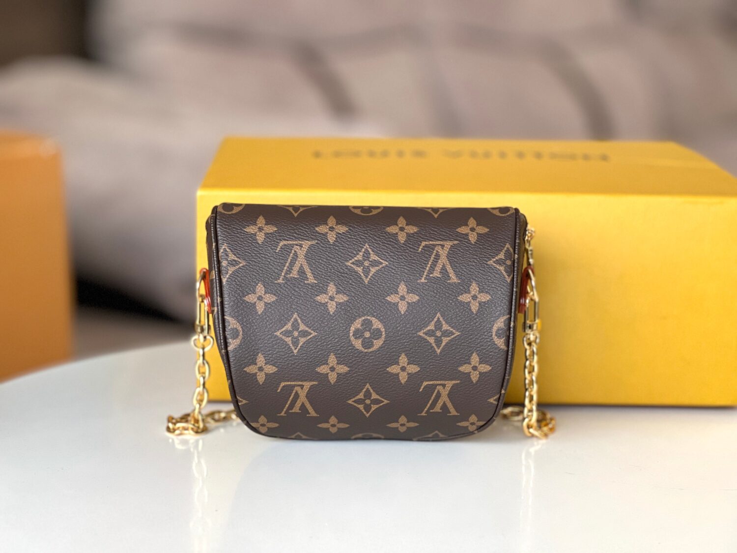 Louis Vuitton【Mini Bumbag】M82335 Monogram Canvas This Mini Bumbag is from the LV Gradient series.
