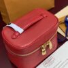 Louis Vuitton M25855 Red Small! New Season NICE NANO Bag with Grain Texture. This Nice Nano bag features a grained finish.