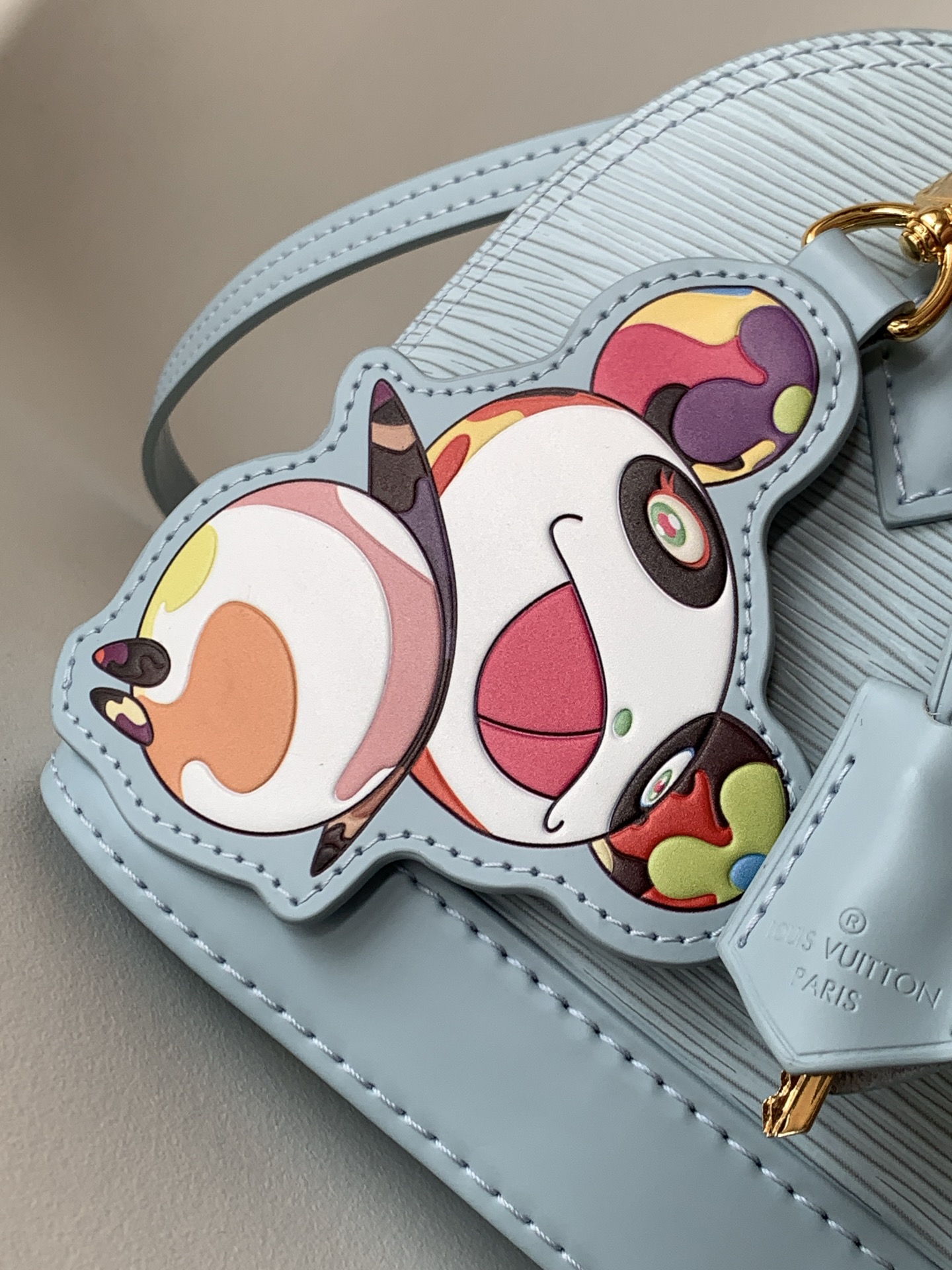 M13670 Black Water Ripple Pattern 14197 Light Blue Water Ripple Pattern (Figurine) Louis Vuitton x Murak bjs Series