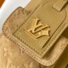 Louis Vuitton M12697 Full Khaki Leather Bag, Top-Tier Original, Dimensions Modified, Monogram Canvas, Classic Canvas with Wide Shoulder Strap