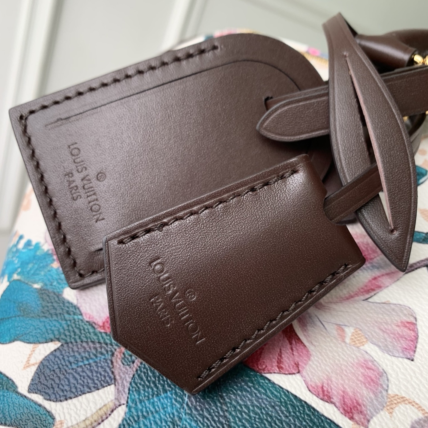 Louis Vuitton The M29066 floral Speedy 30 Soft handbag is from the Monogram Eden collection.