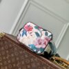Louis Vuitton The M29067 floral all-in-one BB handbag is from the Monogram Eden collection.