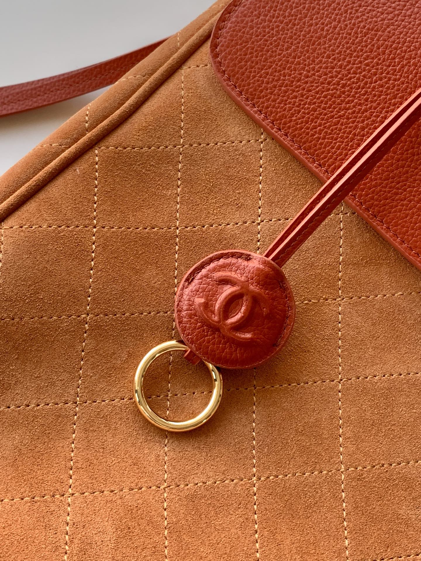 OHANEL 🚩🚩🚩 2026 Spring/Summer Suede Boston Bag ✈ Shopping Bag 26ss