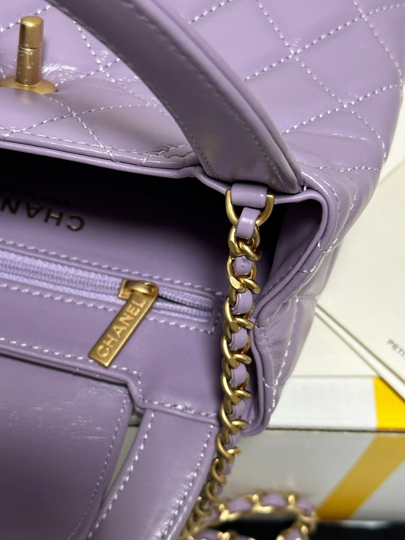 L'Oréal Large Chain Handbag in Smoky Purple