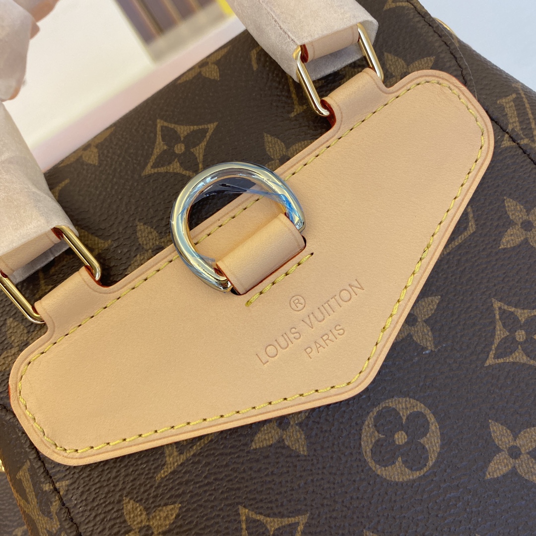 Louis Vuitton M11198 Monogram Canvas: This Montsouris backpack is made of Monogram canvas.
