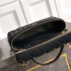 OHANEL 25k Black Velvet Diamond-Studded Crescent Bag