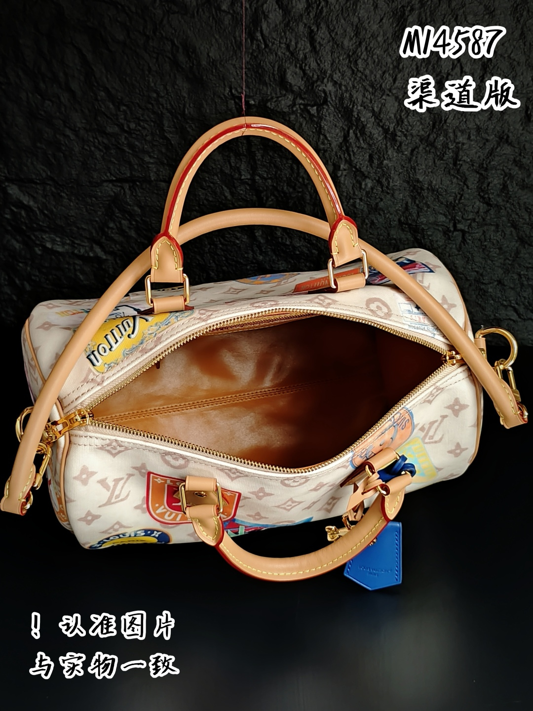 The leather used in M14587 is Italian Grade A leather, which is a key factor in its quality.