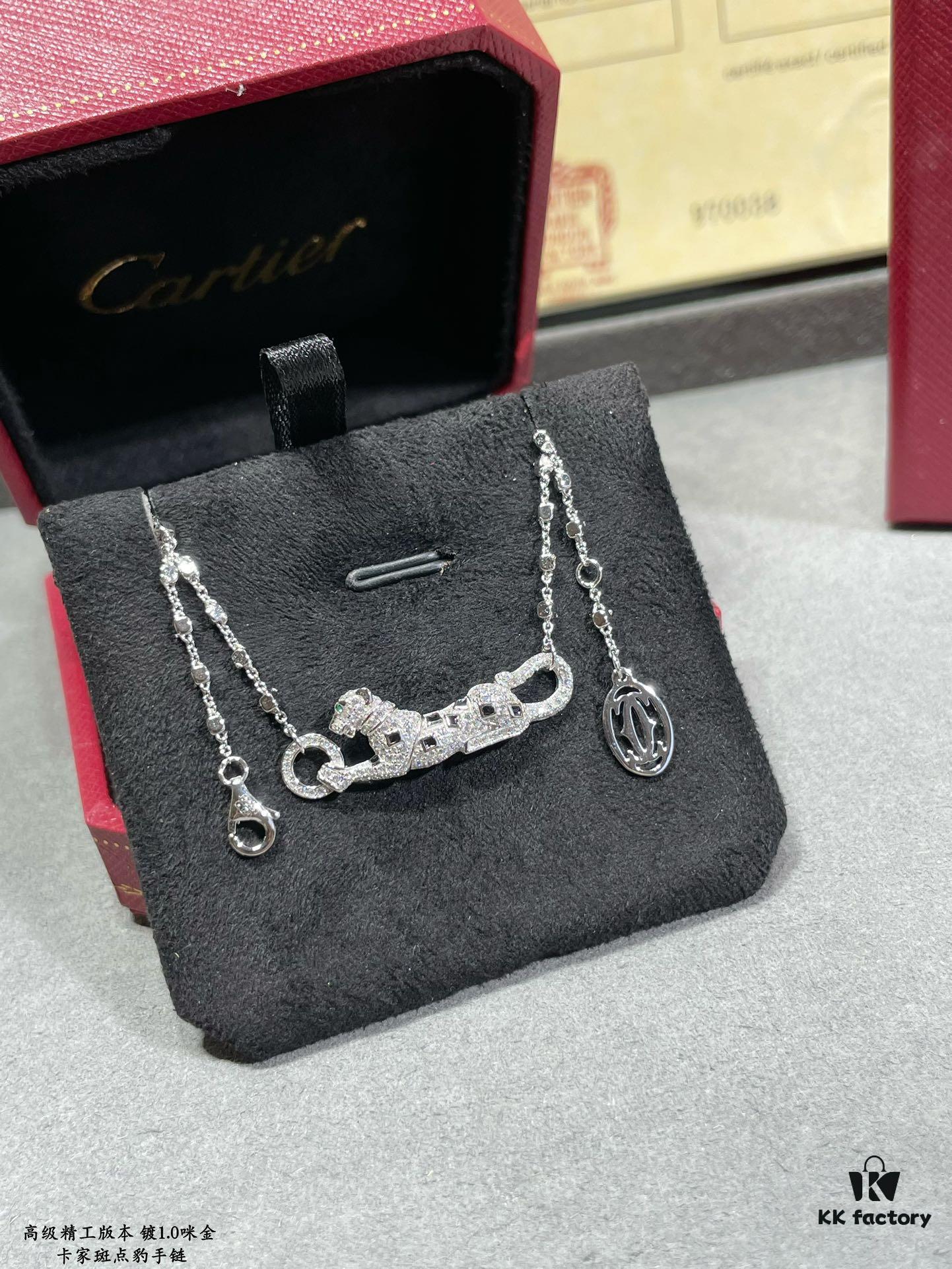 CNC Cartier Panther Bracelet, Extra Thick and Imposing Panther Design, Each Piece Exquisitely Hand-Carved by Master Craftsmen to Deliver a Perfect, High-End Result – Truly an Irresistible Item!