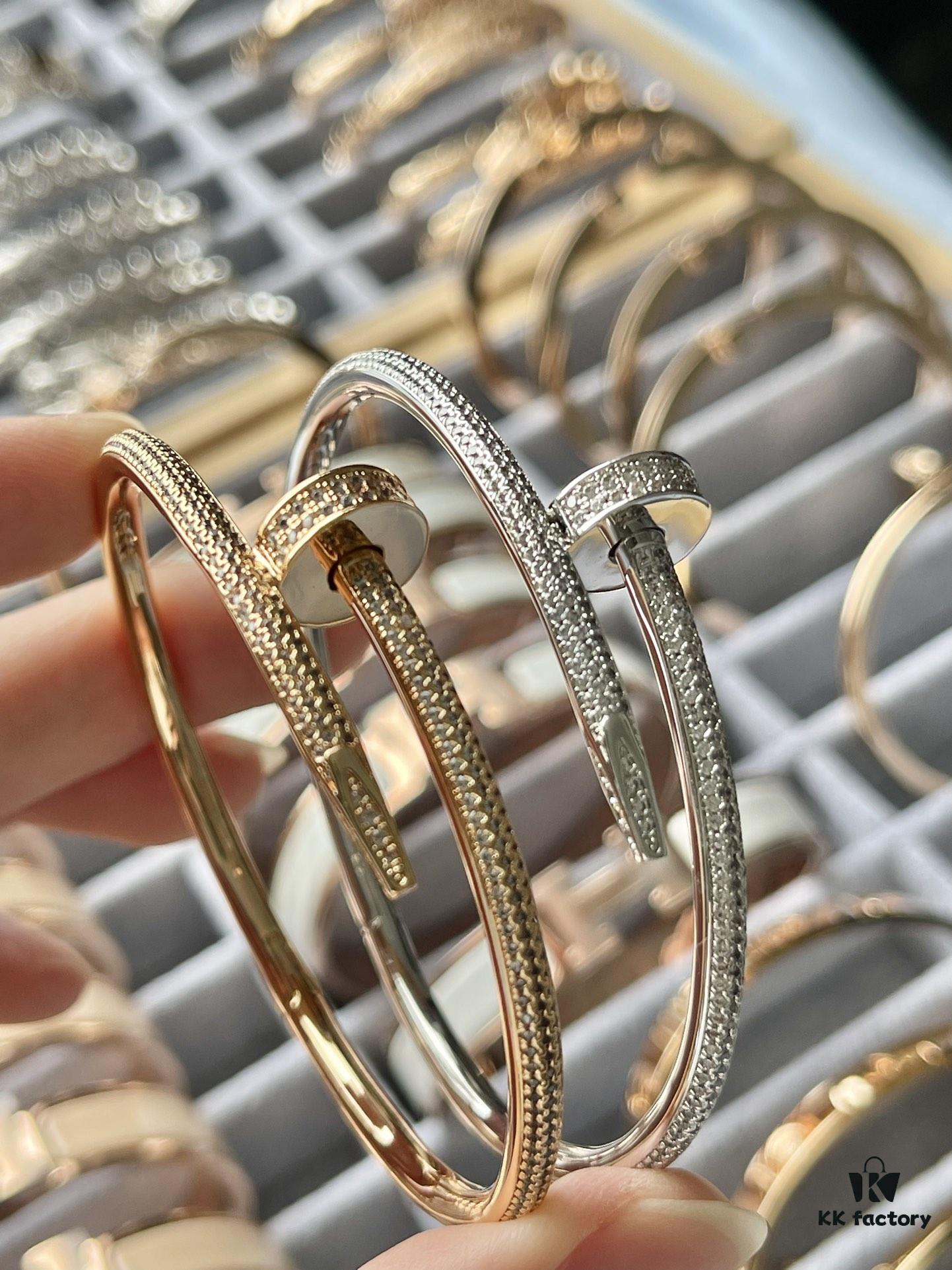 Cartier Full Diamond Nail Bracelet